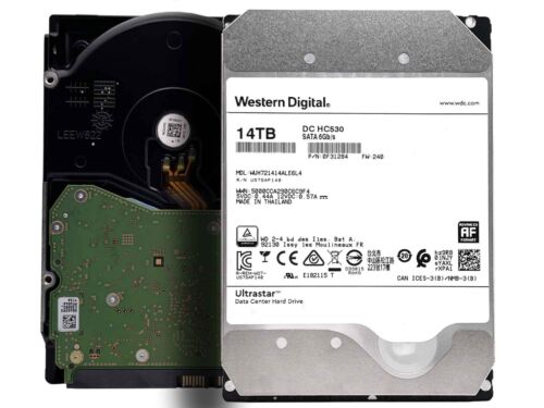 WD Ultrastar DC HC530 14TB SATA 6G 3.5″ 7200RPM Enterprise HDD -WUH721414ALE6L4