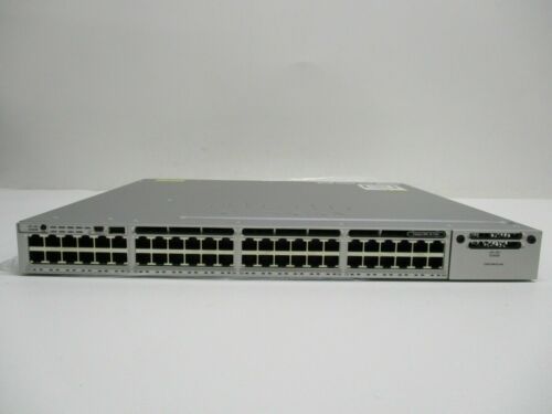 Cisco Catalyst WS-C3850-48P-E Switch 48 Port Gigabit PoE+ 715W – 1 Year Warranty