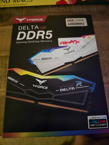 Team T-Force Delta RGB 64GB (2 x 32GB) 288-Pin PC RAM DDR5 6000 (PC5 48000)