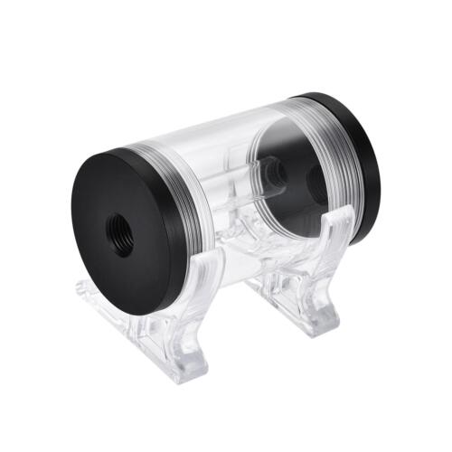 Water Cooling Tank 50mm x 80mm Acrylic and Acetal 1 In 2 Out for PC CPU Cooled