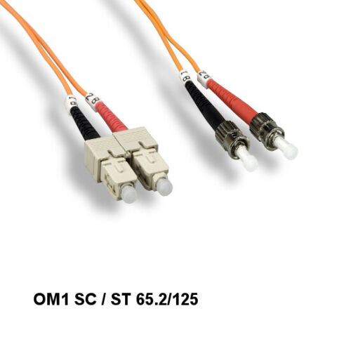 3m OM1 SC/ST Duplex 62.5/125 Multi-Mode Fiber Optic Patch Cable ATM Data Center