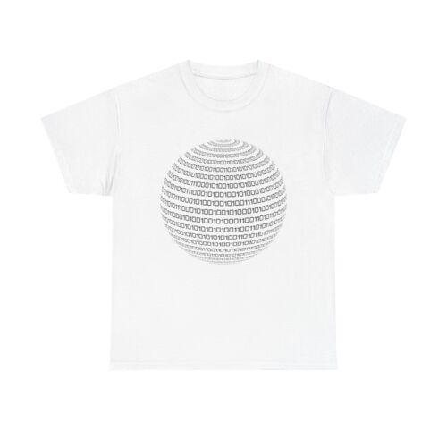 Binary Sphere – code programming tech digital cyber hacker data cool minimal tee