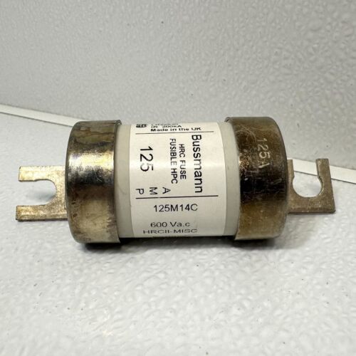 Bussman HRC Fuse 125M14C 125amp 600vac Bussman Cooper Industries Fusible HPC