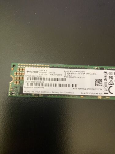 #33#     Micron MTFDDAV512TBN 1100 M.2 2280 512GB SATA SSD