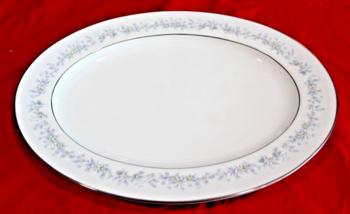 Contemporary Noritake Fine China 2181 MARYWOOD  OVAL SERVING PLATTER 13-1/2″