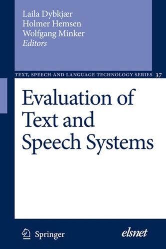 Evaluation of Text and Speech Systems by Laila Dybkjaer (English) Paperback Book