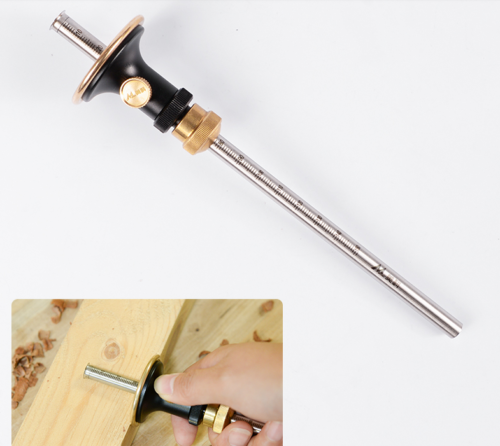 European-style single-axis liner for fine-tuning woodworking markings tool