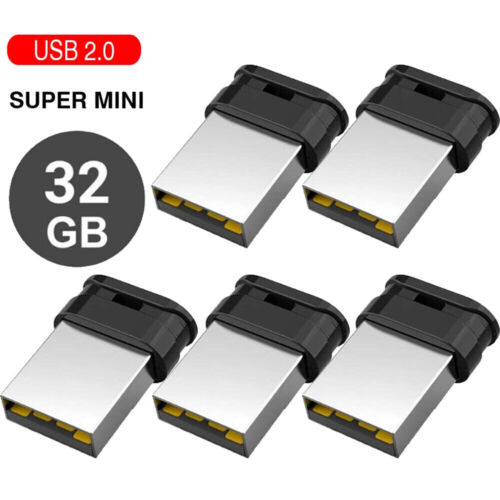 5 PCS 32GB USB 2.0 Flash Drive Memory Stick Super Tiny Pendrive USB Data Storage