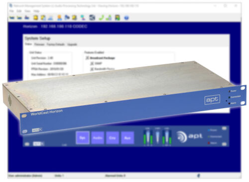 Worldcast Horizon APT-X Stereo Broadcast AES Digital Audio I/O IP Codec XLR AoIP