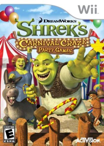 Shrek’s Carnival Craze Party Games For Wii Very Good 2E