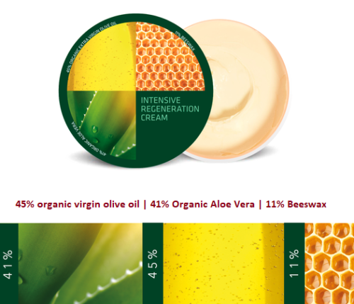 Premiun Olive Oil Beesway Aloe Vera Bio regenerator TATTOO body Face foot Cream