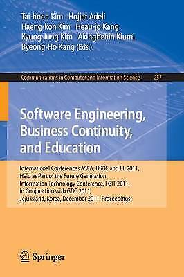 Software Engineering, Business Continuity, and Education – 9783642272066