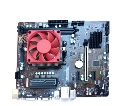 MSI A320M Pro-VD PlUS DDR4 Motherboard  and processor w fan