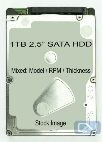 1TB SATA 2.5″ HDD Mixed Brand Mixed Speed Seagate HGST Hitachi or Other