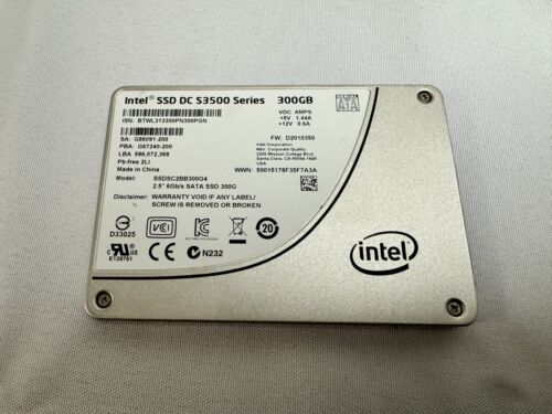 Intel SSDSC2BB300G4 DC S3500 300GB 2.5″ 6Gb/s SATA Solid State Drive Tested