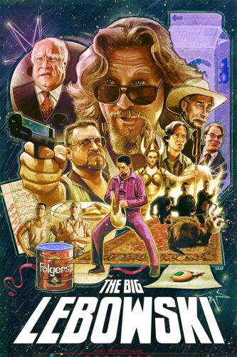 The Big Lebowski Movie Art Wall Indoor Room Outdoor – POSTER 20×30