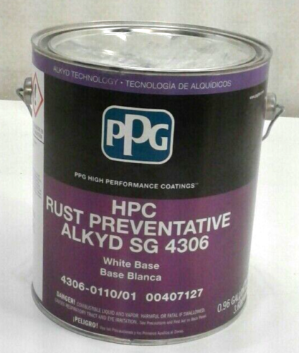 PPG 4306-0110/01 HPC Rust Preventative Alkyd SG 4306 White Base 1 Gallon