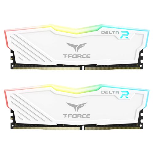 Team Group T-Force Delta RGB DDR4 16GB (2×8) Gaming Memory Module White