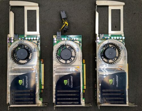 LOT OF 3 NVIDIA Quadro FX 4600 768MB GDDR3 PCIE x16 Video Graphics Card