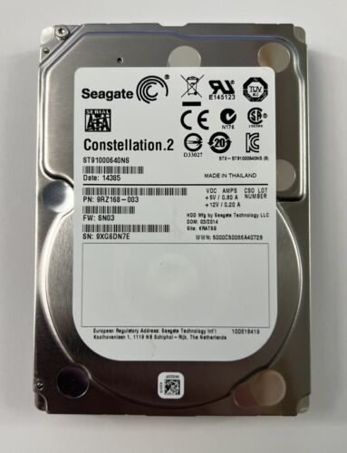 Seagate  ST91000640NS 1TB 7.2K SATA 6Gb/s Enterprise 2.5″ HDD not for laptops