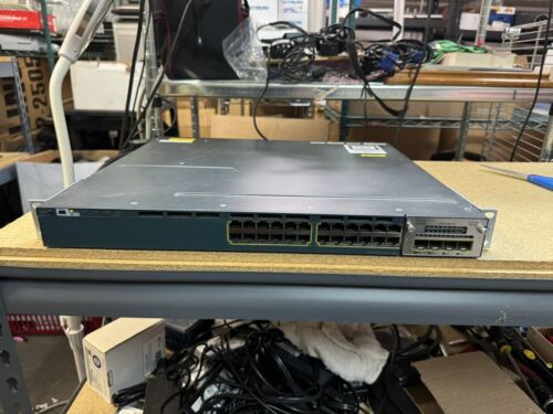 Cisco WS-C3560X-24P-S V04 24 Port Gigabit POE Catalyst Switch