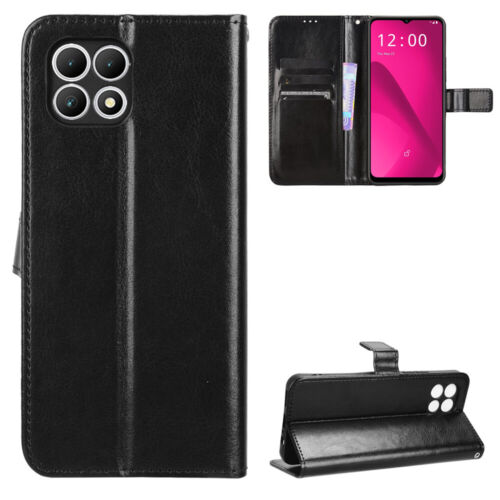 For T-Mobile Revvl 7 5G, Classic Flip Leather Wallet Stand Card Slots Cover Case