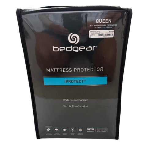 NWT Bedgear “iProtect” Queen Waterproof Barrier Soft Mattress Protector