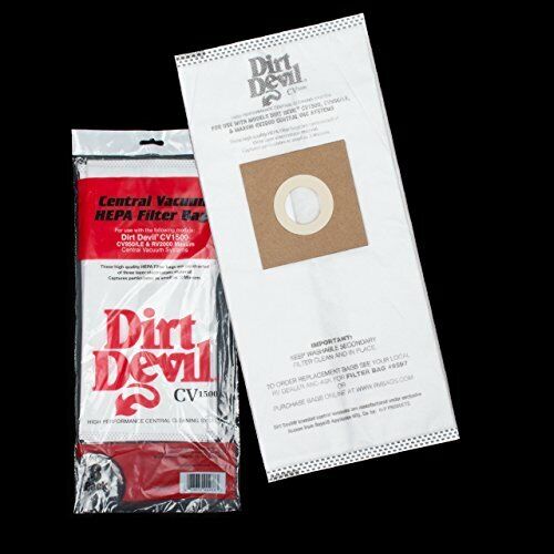 Dirt Devil Central Vacuum Cleaner HP, CV950,CV1500 Vacuum Bags 3 Pk Part # 77…