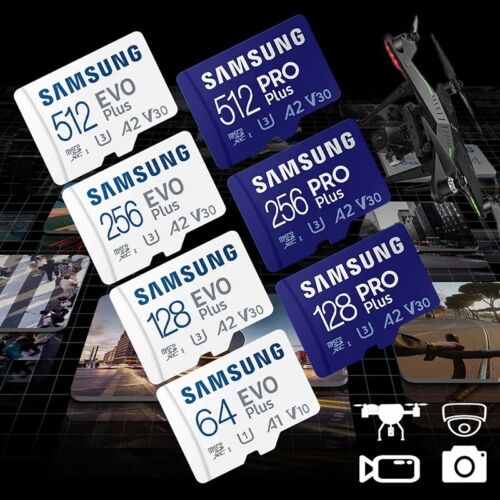 SAMSUNG EVO Select Micro SD-Memory-Card + Adapter, 512GB microSDXC 130MB/s