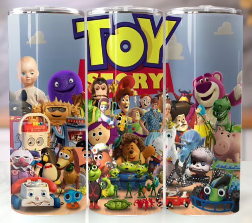 Toy Story Tumbler 20oz Insulated Stainless Steel Cup Travel Mug Straw Lid