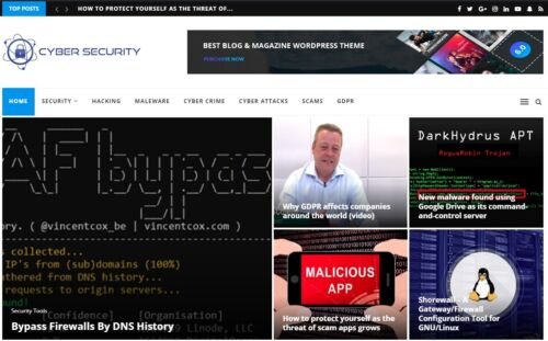 Hacking & Cyber Security News WordPress Website – Profitable Autoblog