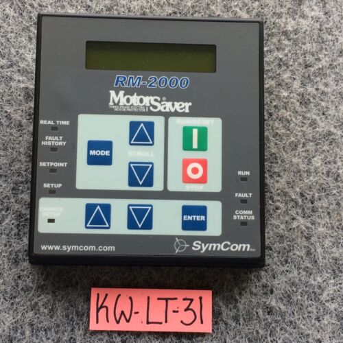 SYMCOM RM-2000 MotorSaver Remote Monitor for the 777 Series Electronic Overload