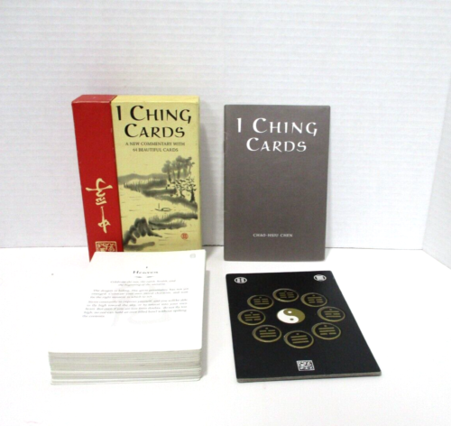 I Ching Cards by Chao-Hsiu Chen 64 Cards Booklet Tokens Oracle Divination