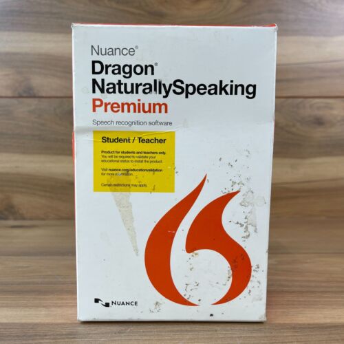 Nuance Dragon NaturallySpeaking Premium Speech Recognition Software Version 13