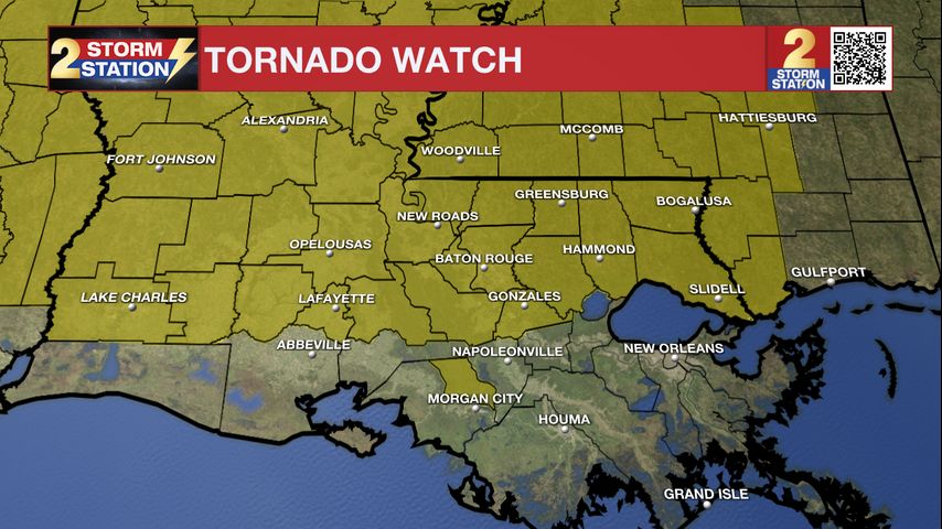 Tornado Watch issued for Capital Area