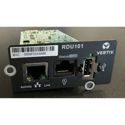 Vertiv Liebert IntelliSlot RDU101 Network Communications Card Remote Management