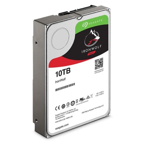 Seagate IronWolf NAS 3.5″ 10TB 256MB Internal Desktop Hard Drive ST10000VN0008