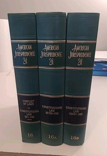 American Jurisprudence 2d State and Federal Volume 16, 16A, 16B, 2nd Ed. 1998