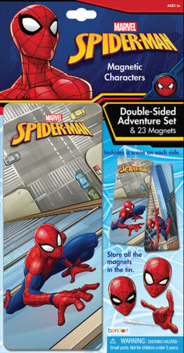 Bendon Spider-Man Activity BookDOUBLE-SIDED STORAGE TIN MAGNETIC PIECES