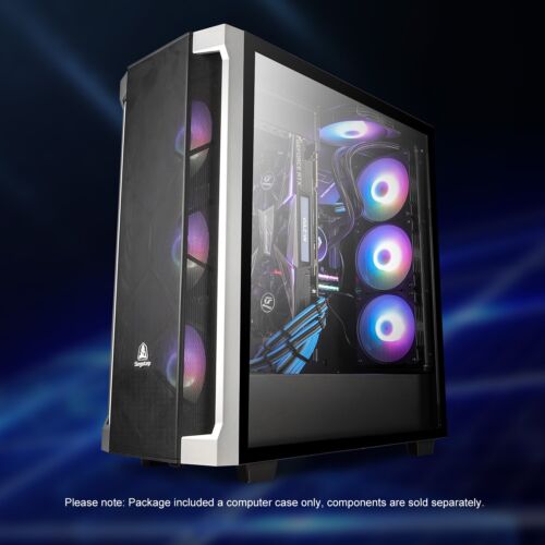 Segotep Phoenix T1 E-ATX Full-Tower PC Gaming Desktop Case Tempered Glass Panel