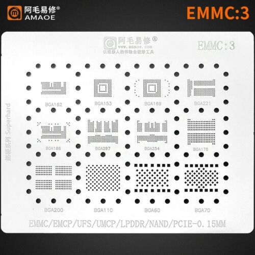 BGA291 SSD HDD BGA Stencil Nand Flash Chip Hardisk IC Reballing Tin Plant Net