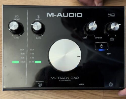 M-Audio M Track 2X2M C-Series 24/192 USB Audio Interface Unit Only Tested Works