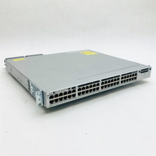 Cisco Catalyst WS-C3850-48U-S V06 48-Port UPoE Gigabit Switch w/2*1100W PSU