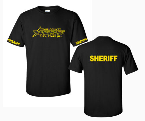 Deputy Sheriff Law Enforcement Tees Customied County Short Sleeve Shirts S-5XL