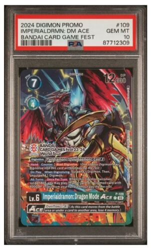 2024 Digimon Imperial Dragon Mode Bandai Promo PSA 10 POP 6