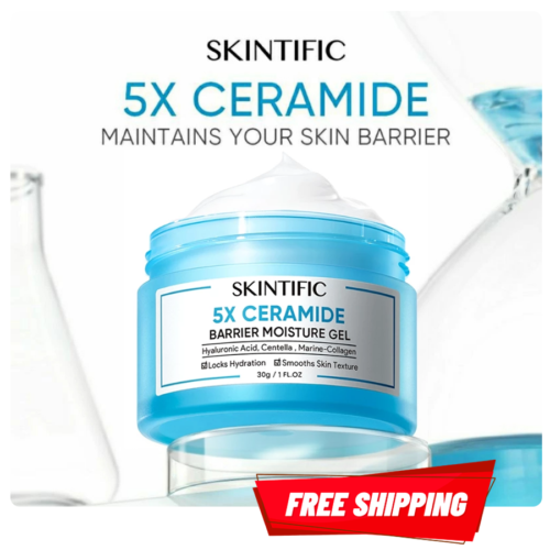 SKINTIFIC 5X Ceramide Moisturiser Skin Barrier Repair Moisturizer 30g