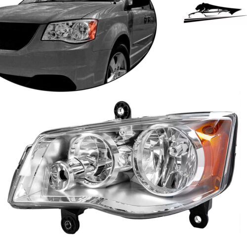 For 08-16 Chrysler Town & Country 11-20 Grand Caravan Headlight Driver Left Side