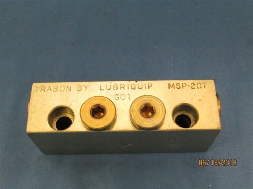 Lubriquip Trabon MSP-20T Divider Valve