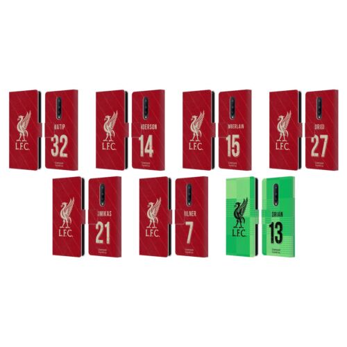 LIVERPOOL FC LFC 2021/22 PLAYERS HOME KIT 2ND GROUP PU LEATHER BOOK CASE ONEPLUS