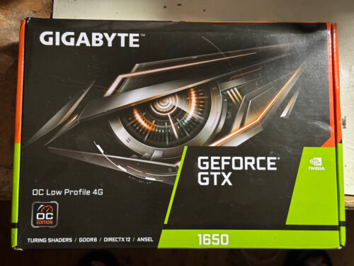 GIGABYTE NVIDIA GeForce GTX 1650 OC 4GB Low Profile Graphics Card